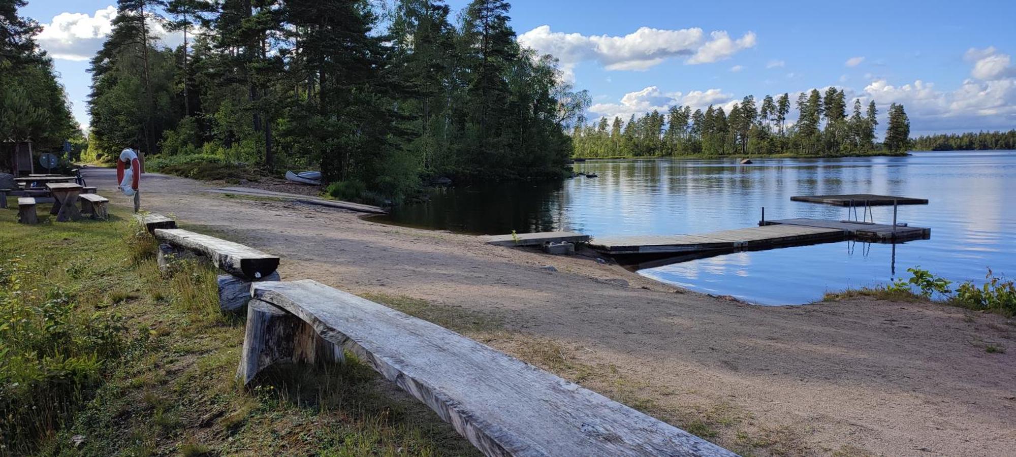 Boende I Malaskog, Near The Lake, Boat, Big Garden Ryssby Esterno foto